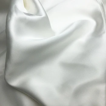 1 Metru DIY Consumabile de Cusut 100% Matase Natura alb nevopsită Satin Alb Eșarfă Tesatura de Îmbrăcăminte, Accesorii de Mătase Pură Charmeus