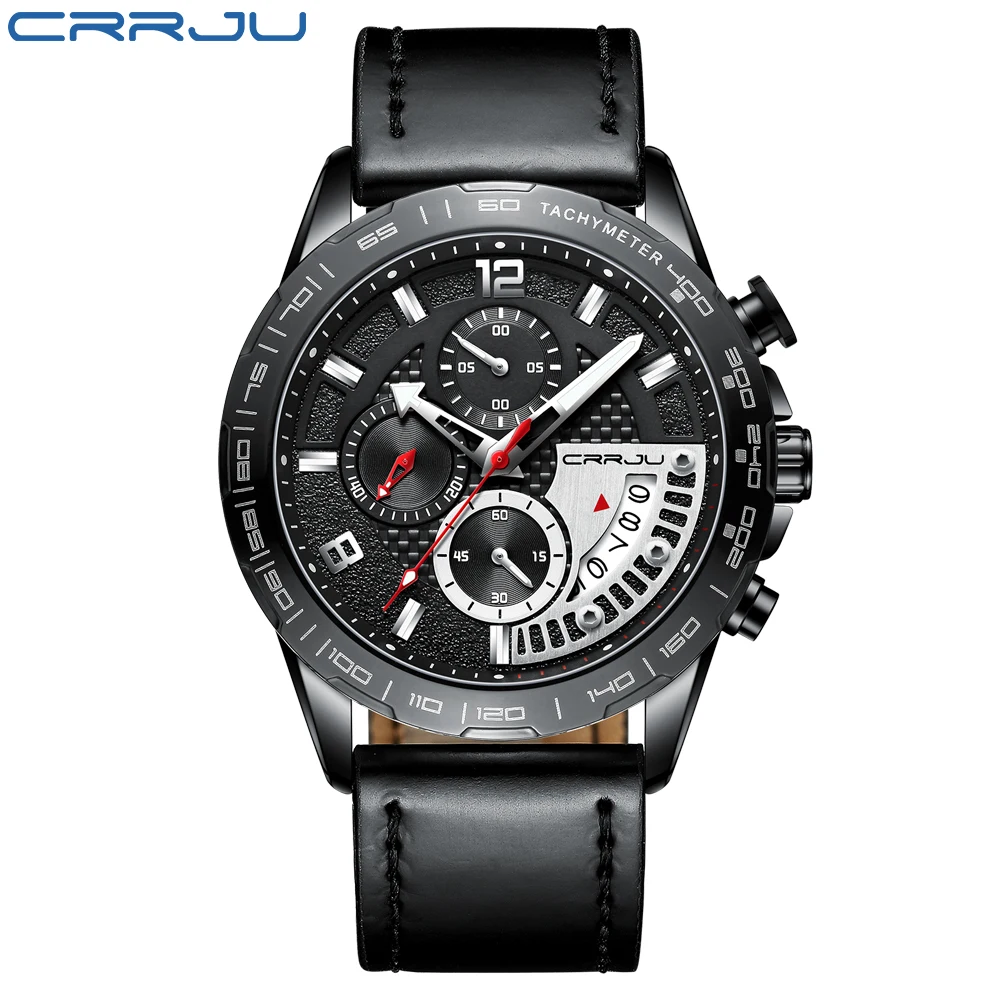 Ceasuri pentru Barbati Warterproof Sport Mens Watch de Brand de Top CRRJU Ceas de Lux de sex Masculin de Afaceri Cuarț Ceas de mână Relogio Masculino 1