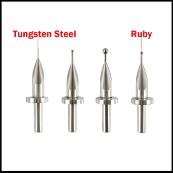 1mm, 1.5 mm, 2mm Cap OD Ruby Tungsten din Oțel Mașina de măsurat în Coordonate Ecartament de un Metru Sfat Altimetru Pin Înălțime Indicator Sonda