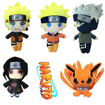 20 Cm Naruto Păpuși de Pluș Versiune Q Kurama Uzumaki Naruto Sasuke Uchiha jucarii de colectie ornament Peisaj ziua de nastere Cadou de crăciun