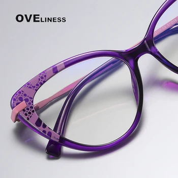 2022 Noi cat de ochi anti-albastru ochelari cu rama de metal picior de sârmă ins stil optic ochelari cadru +0.50~+4.00 ochelari de citit 2
