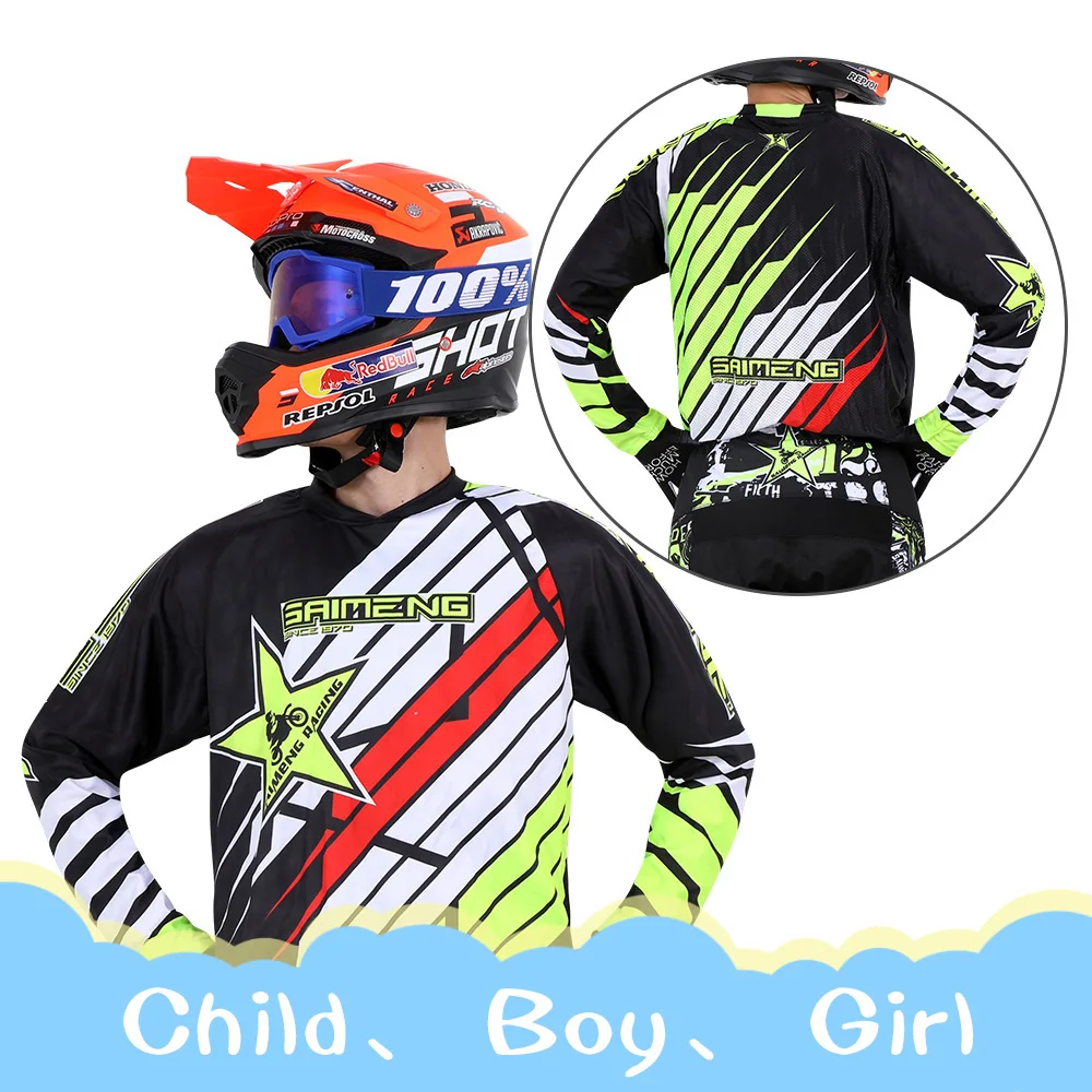 motocross de viteze set de copil pentru copii haine băiat copil fata de curse Off-road de DIMENSIUNI 20/22/24/26/28 MOTO Flexair MX ATV-uri 3