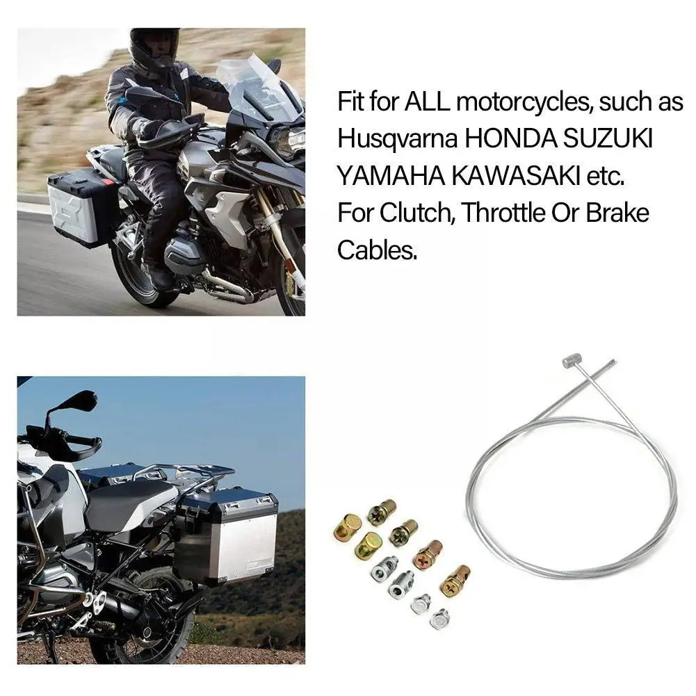 Motocicleta de Urgență Acceleratie Cablu Frana Cablu de Ambreiaj Kit de Reparare pentru YAMAHA /KAWASAKI /HONDA P2L5 1