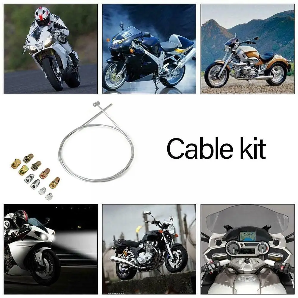 Motocicleta de Urgență Acceleratie Cablu Frana Cablu de Ambreiaj Kit de Reparare pentru YAMAHA /KAWASAKI /HONDA P2L5 3