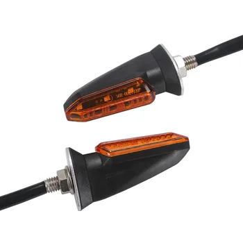 4buc/set Universal de Motociclete semnalizatoare LED Amber Lămpi Indicatoare de Biciclete Murdărie Direcționale Accesorii 1