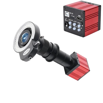51MP FHD 60FPS Microscop Camera 180X C-Mount Lens HDMI USB Electronice Industriale Microscop Digital pentru Telefonul Lipit de Reparare