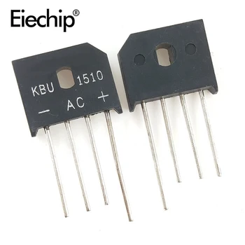 5PCS/lot punte diode retifica KBU1510 BAIE KBU-1510 15A 1000V ponte retificador electronica vitale KBU 1510