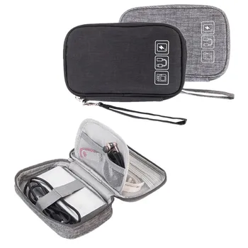 De Călătorie portabil Cablu Sac Fire Incarcator Digital USB Gadget Organizator Electronic Putere de Cosmetice cu Fermoar Husă Accesorii Consumabile