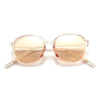 Moda ochelari de Soare Roz Cadru Rotund UV400 Lentile Oglindă Ochelari Retro Unisex Vintage Ochelari de Gafas pentru Barbati Femei 4
