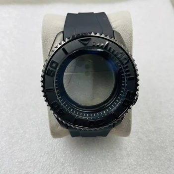 NH35A caz pentru 007 ceas de scufundare NH36 ceas mecanic de conversie PC caz negru accesorii 42mm caz de 28,5 mm cadran de mână 0