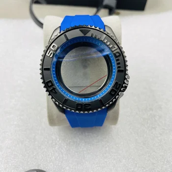 NH35A caz pentru 007 ceas de scufundare NH36 ceas mecanic de conversie PC caz negru accesorii 42mm caz de 28,5 mm cadran de mână 1