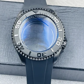 NH35A caz pentru 007 ceas de scufundare NH36 ceas mecanic de conversie PC caz negru accesorii 42mm caz de 28,5 mm cadran de mână 5