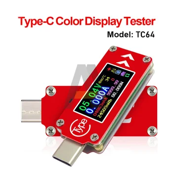 RD QC2.0 QC3.0 TC64 LCD USB Voltmetru Ampermetru de Curent Contor de Tip C Multimetru Baterie PD Taxa Power Bank USB Tester