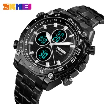 SKMEI Luxury Mens Ceasuri de Aur Cuarț Ceas Analogic Digital Sport Cronometru Alarmă Ceas Militar Impermeabil Casual CONDUS Ceas de mână 3