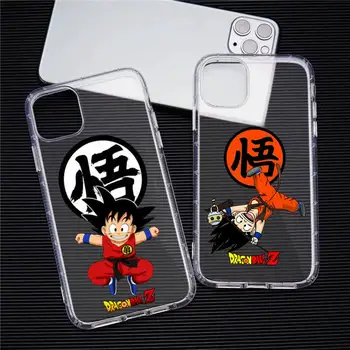 Son Goku Copil Dragon Ball Telefon Caz Pentru iphone Plus 13 14 11 12 Mini Pro Max XS X XR Moale Capac Transparent