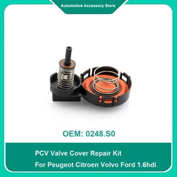0248.S0 PCV Valve Cover Kit de Reparare Capac Ventil Cu Membrana Pentru PSA Peugeot Citroen Volvo Ford 1.6 hdi 8v 9688939180 1685815