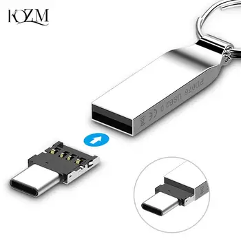 1/2 buc-C USB 3.1 de Tip C USB de sex Masculin La Feminin Adaptor OTG Converter Pentru U Disc 0