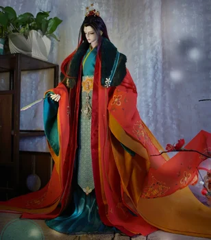 1/3 Scară BJD Vechi Costum Costum Chinezesc Samurai Hanfu Rochie Pentru BJD/SD POPO68 SSDF 80cm Puternic Unchiul Papusa Accesorii C1508