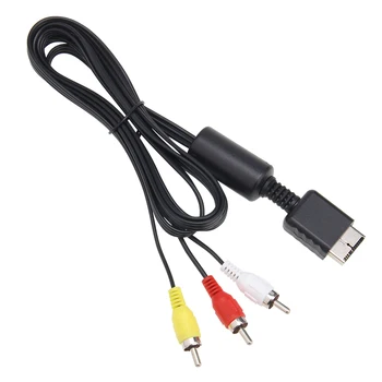 1,8 m 6ft Audio-Video AV, Cablu 3 RCA Cablu pentru Sony Playstation PS2 PS3 Consola Gamepad Cablurile de la Monitor HDTV 1