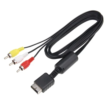 1,8 m 6ft Audio-Video AV, Cablu 3 RCA Cablu pentru Sony Playstation PS2 PS3 Consola Gamepad Cablurile de la Monitor HDTV 2