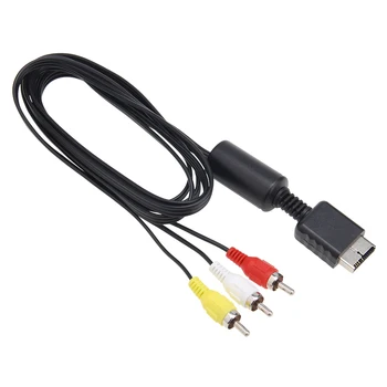 1,8 m 6ft Audio-Video AV, Cablu 3 RCA Cablu pentru Sony Playstation PS2 PS3 Consola Gamepad Cablurile de la Monitor HDTV 3