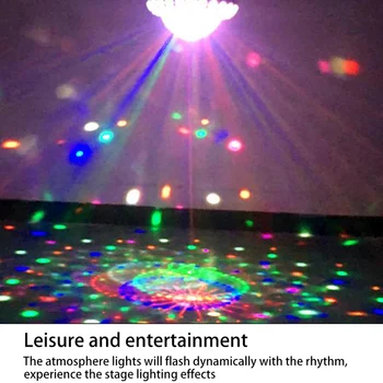 1/BUC LED-uri USB Masina atmosferă de lumină Portabile Petrecere de Familie Bile Colorate de Lumină Bar, Club, Scena Efect de Lampă de Muzică lumina de Noapte 3