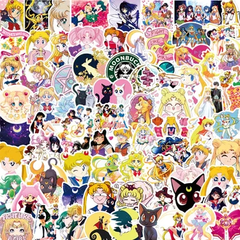 10/30/50/100buc Sailor Moon Anime Autocolante Kawaii Fete Graffiti Scrapbooking Laptop Depozitare Jurnal de Desene animate Drăguț Copii Autocolant Jucărie