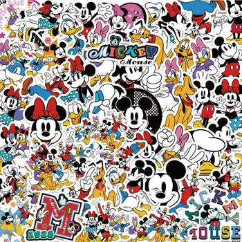 10/30/50PCS Disney Drăguț Mickey Mouse și Donald Duck Autocolante Kawaii Fete Graffiti Telefon Chitara Laptop Clasic Copii Autocolant Jucărie