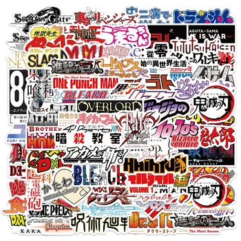 10/30/50pcs se Amestecă Anime Japonez Log Graffiti Autocolante, Decalcomanii Demon Slayer Atac Pe Titan Sticker Laptop Telefon Chitara Autocolant Auto