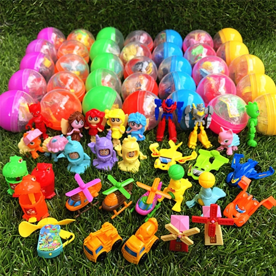32MM Plastic Transparent Surpriză Mingea Capsule Jucărie Orb Cutie Figura Jucării Pentru automatele de Coajă de ou Gol Papusa Minge Copii Cadou 1