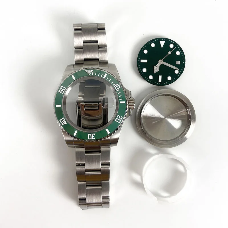 Accesorii ceas 40mm din Oțel Inoxidabil Coajă de Sticlă de Safir Set pentru Bărbați Ceas Mecanic 8215 2813 1