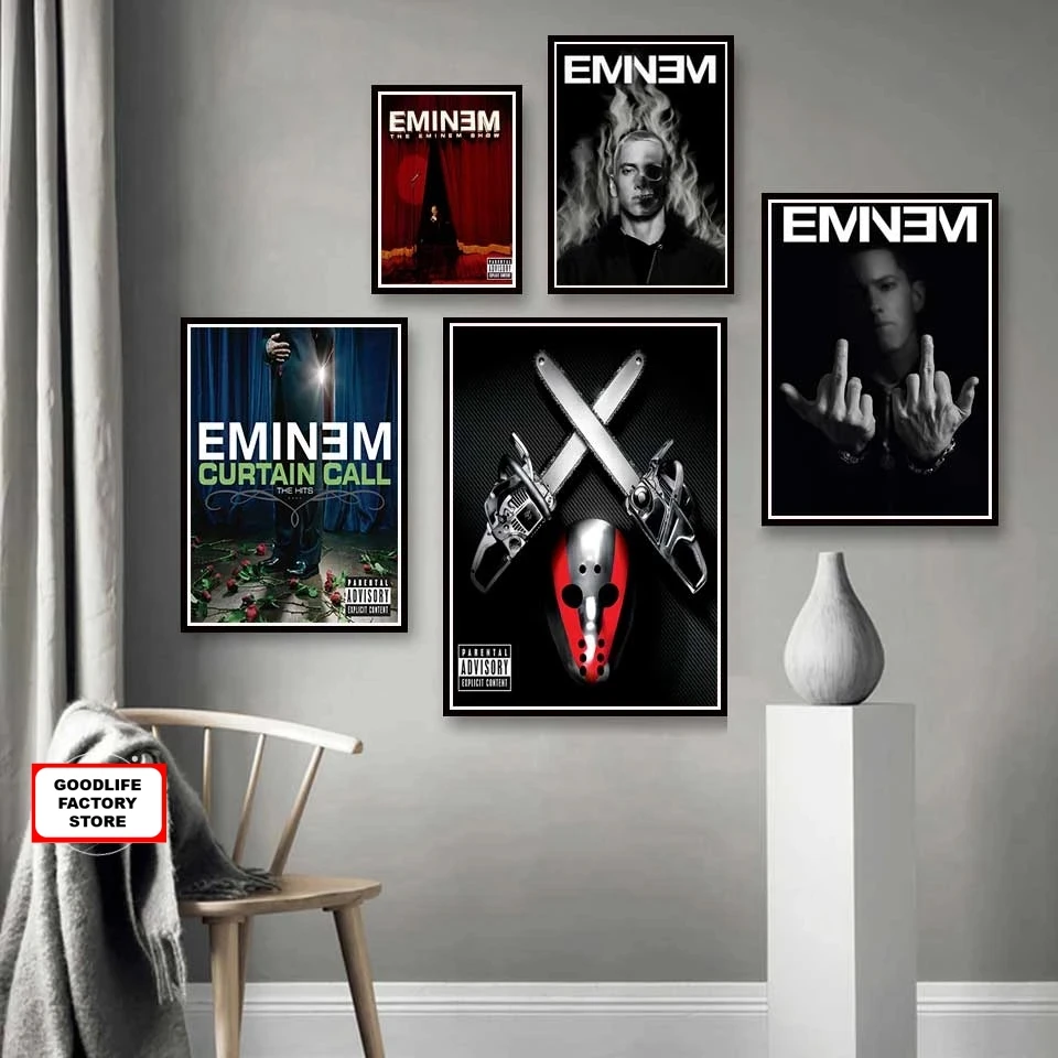 5D Diamant Pictura Eminem Renaștere Kamikaze Rap Hip Hop Album de Muzica Star Burghiu Plin de cruciulițe Mozaic Broderie Decor Acasă
