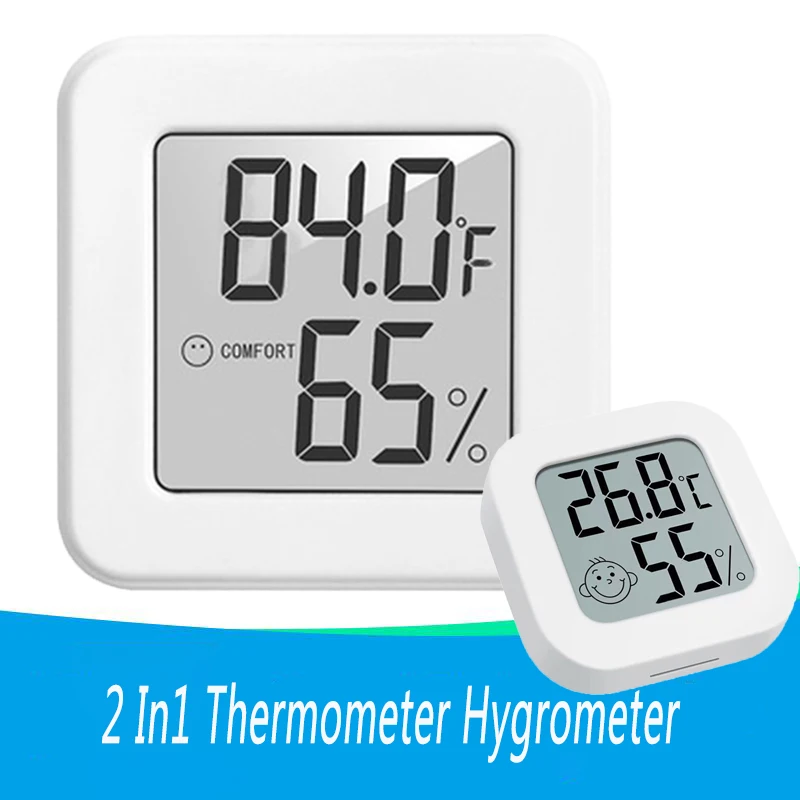 2 In1 Termometru Higrometru Mini LCD Digital de Interior Electronice Metru Umiditate Senzor de Temperatură Indicator Acasă Stație Meteo