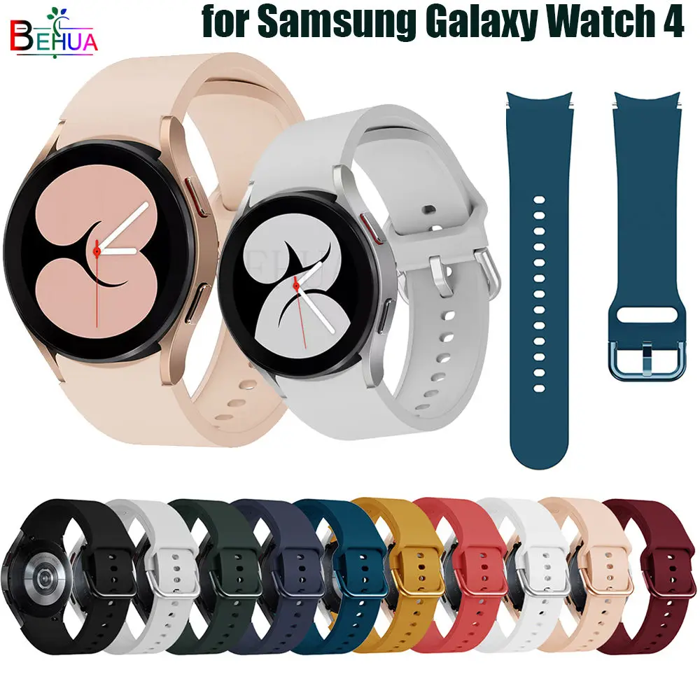 20MM Silicon Curea Pentru Samsung Galaxy Watch 4 Classic 42mm / Galaxy Watch 4 40MM 44 Originale trupa Curea brățară Brățară