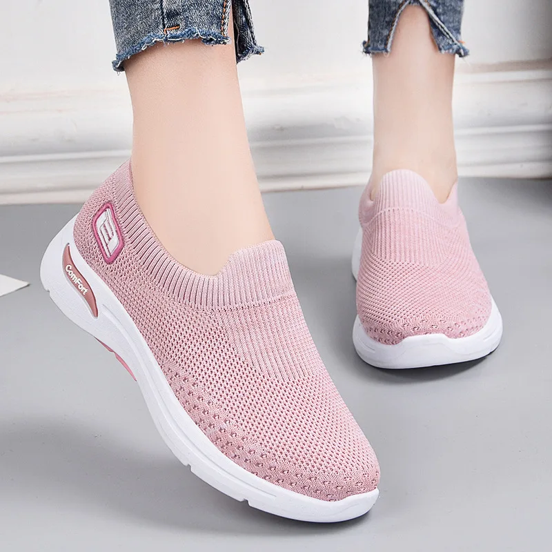 Moda Unisex Adidasi Femei Pantofi Casual Ochiurilor De Plasă Respirabil Pantofi De Mers Pe Jos Iubitor De Primavara-Vara Tenis Feminino Moale Pantofi Plat 2