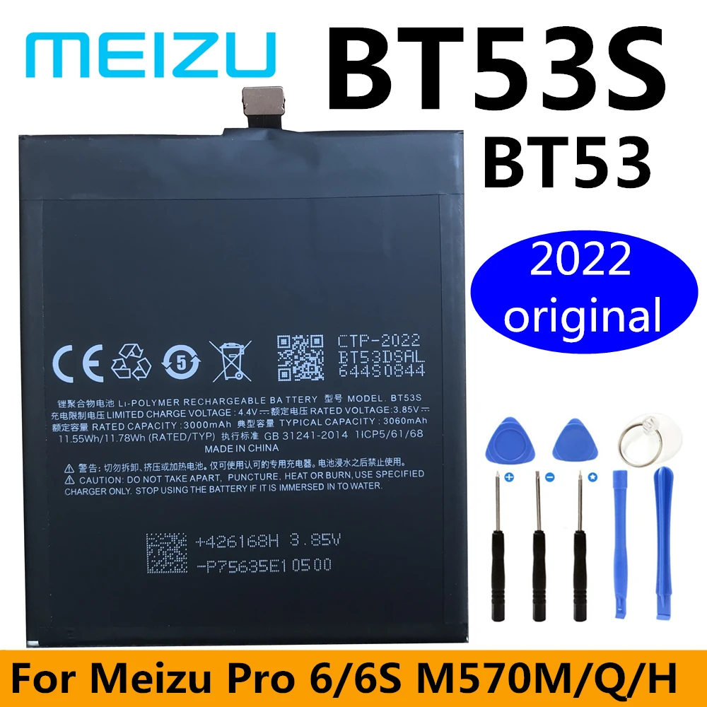 Nou, Original, de Înaltă Calitate BT53S BT53 pentru Meizu Pro 6 6S Pro6S M570Q-S M570M M570Q M570H M570Q-S Înlocuire Baterie de Telefon Mobil