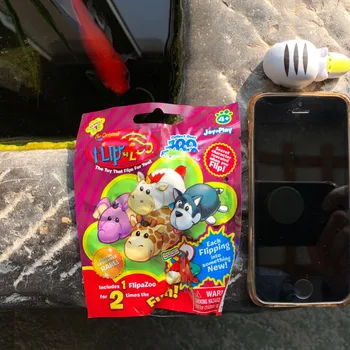 10bags 10cm flipaa desene animate zoo animal orb, pungi din cauciuc moale jucărie pentru copii colectia mystery box papusa flipazoos 0