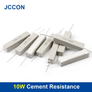 10buc 10W Ciment Rezistor de 5% 0.1 R~10K 0.1 R 0.15 R 0.22 R 0.25 R 0.33 R 0.47 R 1R 1.5 R 2.2 R 1K 2K 10K ohm Ceramice, Ciment de Rezistență