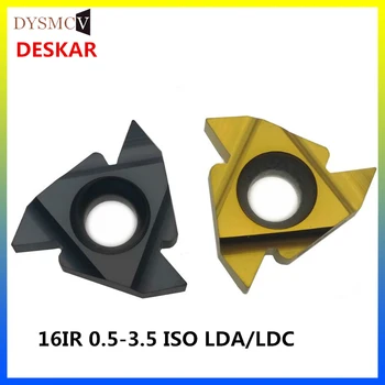 10BUC DESKAR 16ER / 0.5 / 0.75 / 1 / 1.25 / 1.5 / 1.75 / 2 / 2.5 / 3 / 3.5 ISO CVDcemented carbură de tăiere din oțel și oțel turnat