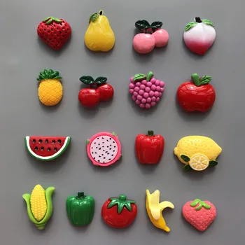 10buc Drăguț de Fructe și Legume Autocolante Frigider Magneți Mesaj Titularul Bucătărie Ornament Decor Acasă