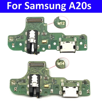 10buc/Lot,Conector Dock Încărcător USB Port de Încărcare Cablu Flex Placa Cu Microfon Pentru Samsung A20S A207F M12 M14