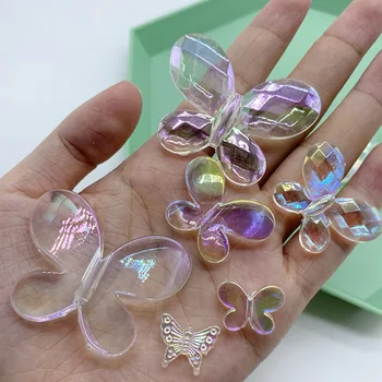 10buc Transparente Acrilice Margele Fluture Pentru DIY Face Colier Cercei Accesorii de Par, Bijuterii Constatările Consumabile