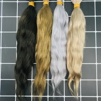 10g /geanta de Calitate Superioară 9 culori de 20-25cm Renăscut Papusa Mohair parte înrădăcinate Papusa peruca de păr multicolor peruca este un Accesoriu pentru DIY SD/BJD Papusa