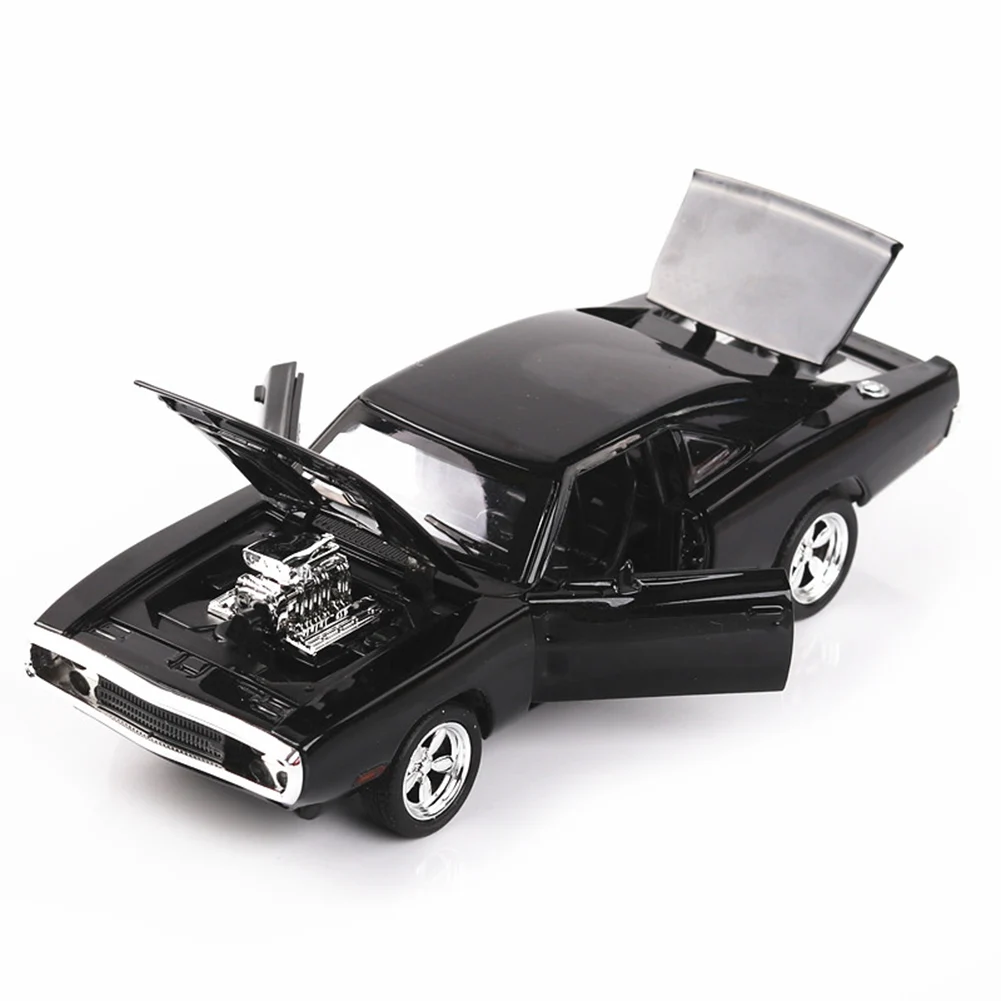 1/32 Dodge Diecasts Jucărie Trage înapoi Mașina Aliaj Metalic Cai Musculare Model de Vehicul Cu Sunet si Lumina Jucarii pentru Copii Cadou de Colectie 1