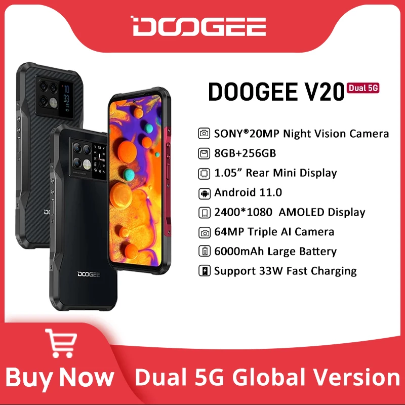 DOOGEE V20 Dual 5G 6.43