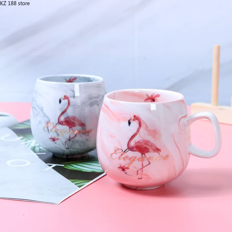 Flamingo Cani de Cafea Cana de Ceramica de Călătorie Cupa Pisica Drăguț Picior Ins 72*85mm 350ml
