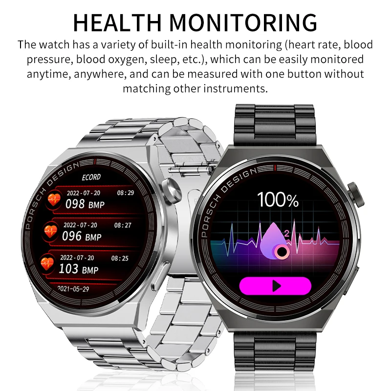 LIGE AMOLED Smartwatch Afaceri Ceas Pentru Bărbați Ceas Inteligent Bluetooth Apel Ecran HD de 380mAh Baterie de Mare Capacitate de Fitness Ceas 4