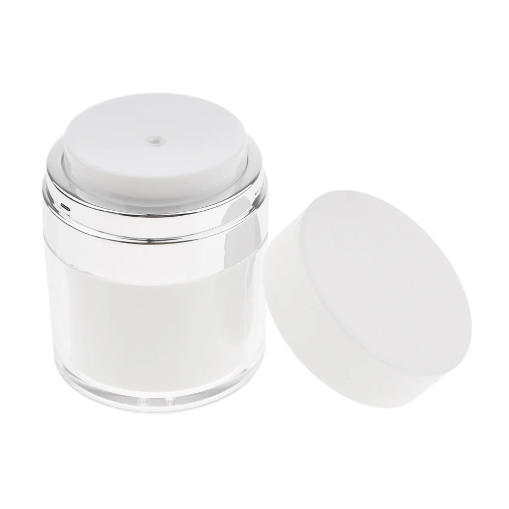 Gol Airless Container Cosmetice Crema de Fata Lotiune de ingrijire a Pielii Borcan Oală Cazul Cosmetice flacoane de Reumplere 50g