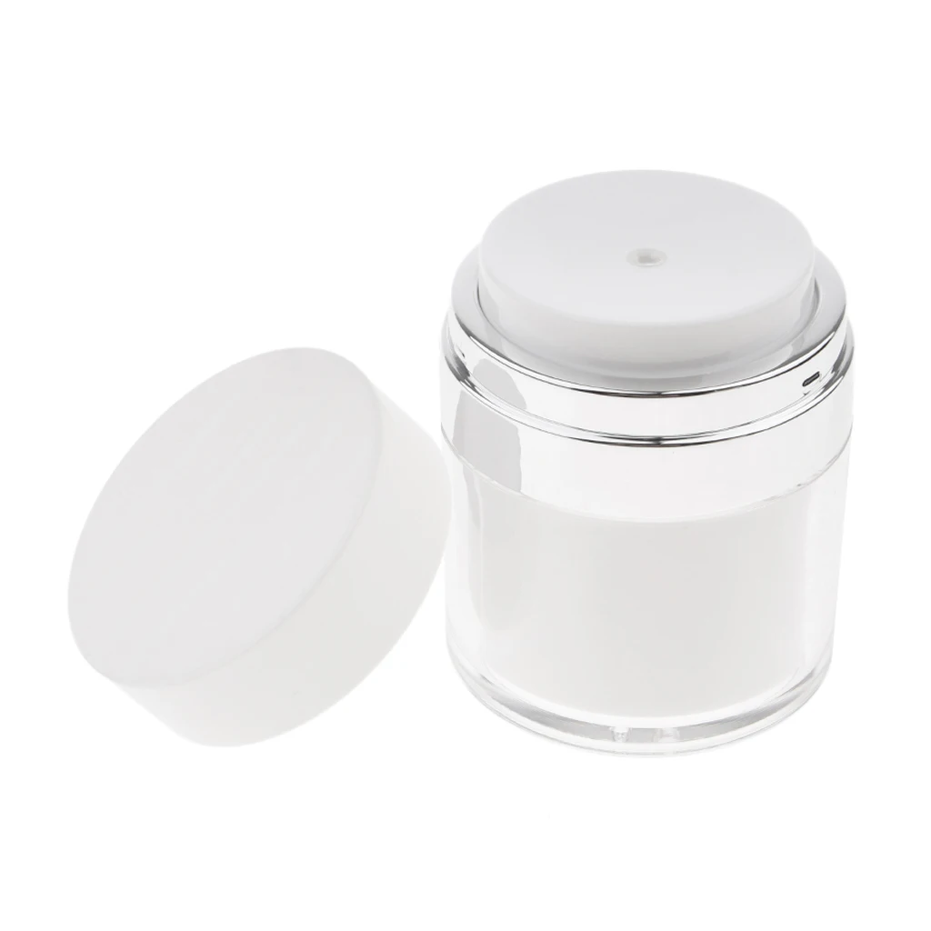 Gol Airless Container Cosmetice Crema de Fata Lotiune de ingrijire a Pielii Borcan Oală Cazul Cosmetice flacoane de Reumplere 50g 4