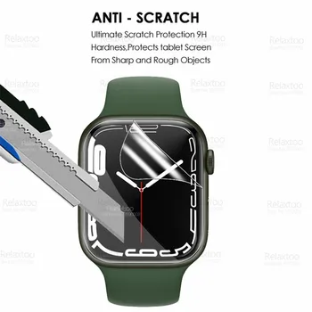 12pcs Complet Curbat Hidrogel Film Pentru Apple Iwatch 7 Ecran Protector Pentru Iwatch7 mă Uit 41mm 45mm Smartwatch Film Moale, Nu de Sticlă 3